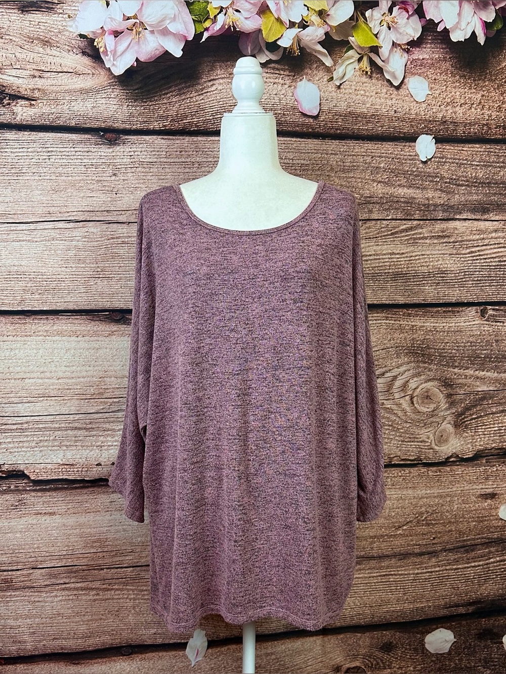 Don’t Stop Believing Women’s Red Knit Soft Sweater Pullover Plus 2X
